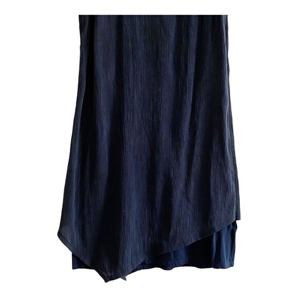 Pure Jill Textured mixed media dress, , Navy, Size XS - Picture 6 of 9